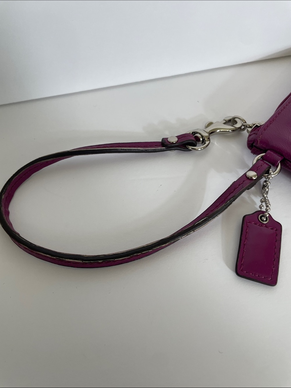 Coach Poppy Patent Leather Wristlet - Picture 8 of 9